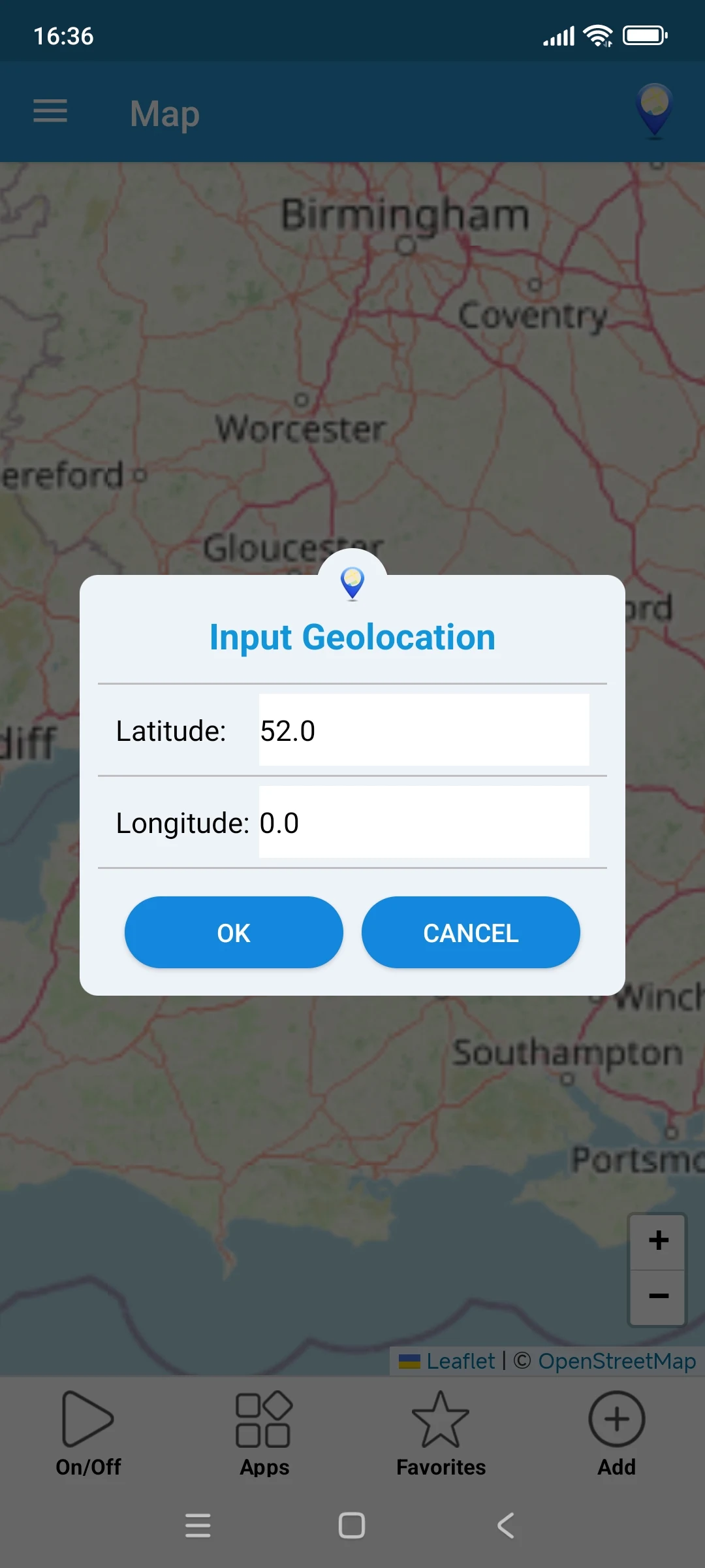 Location Mock screenshot