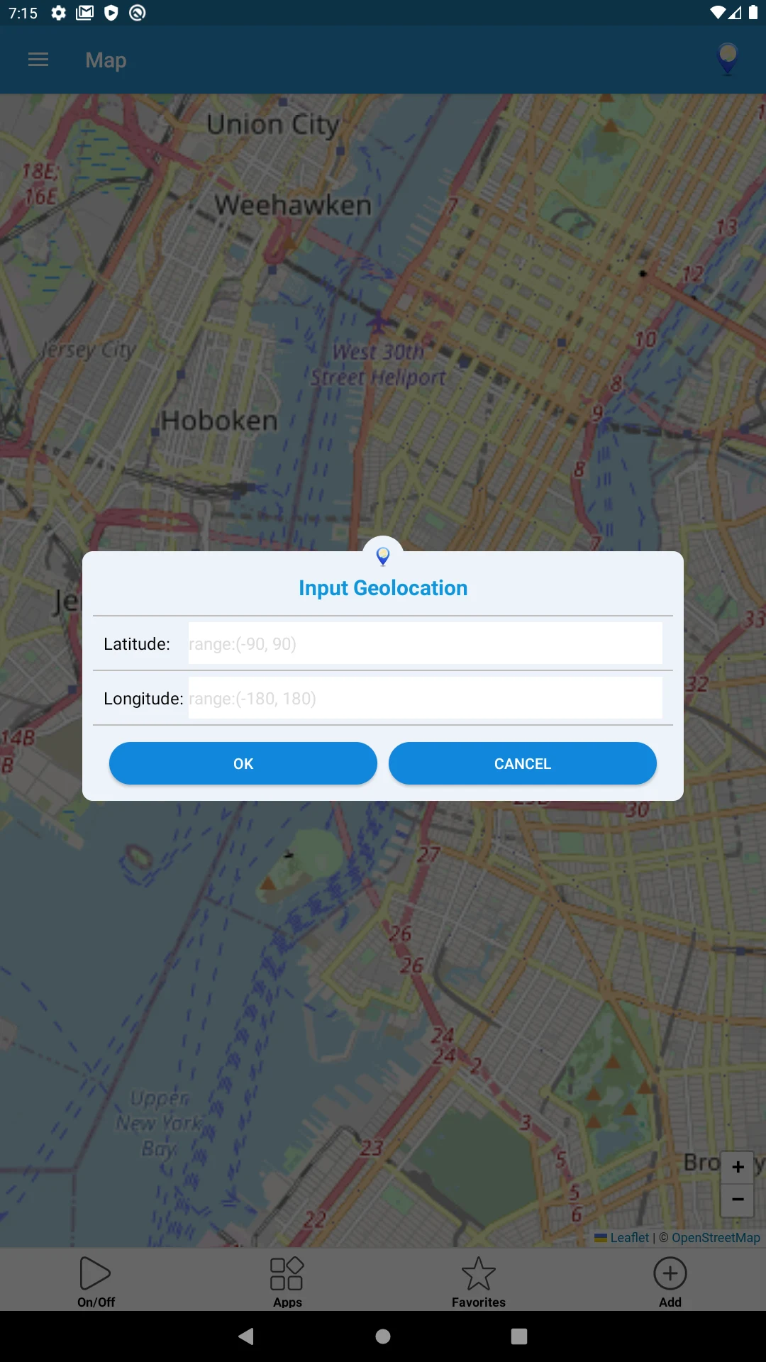 Location Mock screenshot